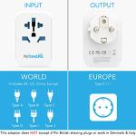 Mytravelpal UK to Europe Travel Adapter With 3 USB Ports | UK Safety Standards | UK to European Plug Adapter with USB | World to Euro EU Adapter Plug | Germany France Spain Portugal Turkey etc