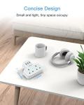 TESSAN UK to European Plug Adapter,  Grounded Schuko European Plug Travel Adapter with 3 USB, Travel Adapter UK to EU Euro Europe for Spain France Iceland Germany Greece Poland Plugs Type E F Adaptor