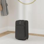 FLYMAX 26" Medium Suitcase Lightweight Luggage Expandable Hold Check in Travel Bag on Wheels Black 69L