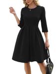 Oxiuly Summer Dress for Women Party Church Bridesmaid Graduation Cruise Dress with Pockets