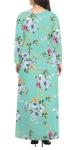 POPYOUNG Autumn-Winter Women's Maxi Dress Casual Long Sleeves Long Dresses for Laydies with Pockets M,Mint Green