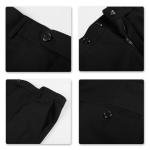Allthemen Mens Suits 2 Piece Suit Slim Fit Wedding Dinner Tuxedo Suits for Men Business Casual Jacket & Trousers, Chest 38(trousers:waist 32)/Medium, Black