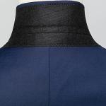 Allthemen Mens Suits 3 Piece Regular Fit Wedding Formal Dress Suit One Button Business Suit Blue L
