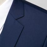 Allthemen Mens Suits 3 Piece Regular Fit Wedding Formal Dress Suit One Button Business Suit Blue L
