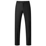 Men Suits 3 Piece Slim Fit Single Breasted One Button Black Tuxedo Suit Blazer Waistcoat Trousers(Black,X-Larger)