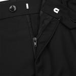 YOUTHUP Mens Suits Slim Fit 3 Piece Suit Shawl Lapel Wedding Dinner Tuxedo 1 Button Blazer Pants Vest, Black, L