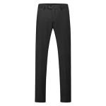 YOUTHUP Men's Suit Slim Fit 2 Piece Suits Shawl Lapel 1 Button Wedding Dinner Tuxedo Blazer Pants,Black,L