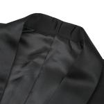 YOUTHUP Men's Suit Slim Fit 2 Piece Suits Shawl Lapel 1 Button Wedding Dinner Tuxedo Blazer Pants,Black,L