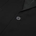 YOUTHUP Men's Suit Slim Fit 2 Piece Suits Shawl Lapel 1 Button Wedding Dinner Tuxedo Blazer Pants,Black,L