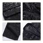 Mens Tuxedo Suits 2 Piece Slim Fit Casual Wedding Business Dinner Jacquard Suit for Men Jackets Blazer Trousers, XL, Black