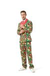 U LOOK UGLY TODAY Men's Christmas Suit Party Funny Novelty Xmas Jacket Costume Tuxedo