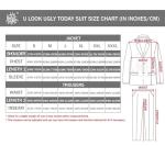 U LOOK UGLY TODAY Men's Christmas Suit Party Funny Novelty Xmas Jacket Costume Tuxedo