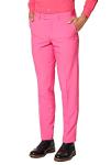 OppoSuits Men's Solid Color Party Mr. Pink – Full Suit: Includes Pants, Jacket and Tie, 44