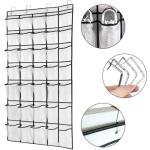 GAOHAN 35 Large Pockets Over Door Shoe Storage Organiser Wardrobe Shoe Rack Mesh Hanging Storage Shoe Hanger Holder, White