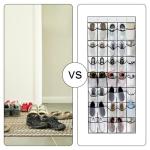 GAOHAN 35 Large Pockets Over Door Shoe Storage Organiser Wardrobe Shoe Rack Mesh Hanging Storage Shoe Hanger Holder, White