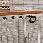 FINDMAG 6 Pack Magnetic Hooks, 22 lb+ Pull Extra Strong Neodymium Magnet Hooks, Black Magnetic Hooks Heavy Duty, Magnets with Hook for Hanging, Towel, Home, Kitchen, Workplace, Office