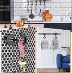 FINDMAG 6 Pack Magnetic Hooks, 22 lb+ Pull Extra Strong Neodymium Magnet Hooks, Black Magnetic Hooks Heavy Duty, Magnets with Hook for Hanging, Towel, Home, Kitchen, Workplace, Office