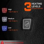 DR.PREPARE Heated Gilet for Men Women, Unisex Heated Vest Warming Fleece Vests, Lightweight USB Smart Electric Heated Jacket with Adjustable Size for Hiking Hunting Camping (Battery Pack Not Included)