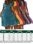 Colisha Womens Short Puff Sleeve Square Neck Floral Midi Dresses Flared Flowy Chiffon Maxi Dress Summer Beach Holiday Sundress L Green