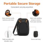 Amazon Basics Large Compact Digital Camera Case with Internal Padding for 5.2 x 3.2 x 1.0 inch Cameras, Solid, Black, Small