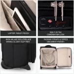 Aerolite Expandable 55x40x20cm to 55x40x23cm Ryanair Priority Max Super Lightweight Carry On Hand Cabin Luggage Suitcase 55x40x20 55x40x23 with 2 Wheels, Approved for Jet2 British Airways & Many More
