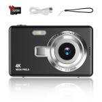 Digital Camera 1080P FHD 44MP with 2.4" LCD Screen,16X Digital Zoom, Compact Portable Vlogging Camera with 32gb SD Card for Kids Teen Students Beginner (Black)