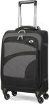 Aerolite Lightweight 4 Wheel Carry On Hand Cabin Luggage Suitcase Black Grey for British Airways Ryanair (Priority) easyJet (Plus/Flexi) & Many More