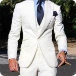 Elegant Wedding Tuxedos Suits 3 Pieces Slim Fit Bridegroom For Men Groomsmen Suit Male Cheap Formal Business (Jacket+Vest+Pants)