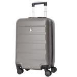 Aerolite 55x35x25 Hard Shell Carry On Hand Cabin Luggage Suitcase with 4 Wheels, Max Size for Air Europa Air France Alitalia KLM & Transavia, Charcoal