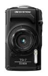 OM SYSTEM Tough TG-7 Black Digital Camera, 12MP, Waterproof, Shockproof, Underwater and Macro Shooting Modes, high speed image sensor, 4K Video, 4x-wide-angle zoom (successor Olympus TG-6)