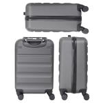 Aerolite 55x35x25 Hard Shell Carry On Hand Cabin Luggage Suitcase with 4 Wheels, Max Size for Air Europa Air France Alitalia KLM & Transavia, Charcoal