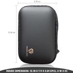 Black Premium Quality Compact Digital Hard Camera Case Hard case with Foam Cover Bag Box Compatible for Sony, Cannon, Samsung, Fujifilm, Olympus, Panasonic, Kodak, Casio, Nikon Camera