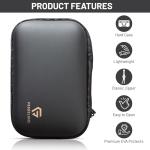 Black Premium Quality Compact Digital Hard Camera Case Hard case with Foam Cover Bag Box Compatible for Sony, Cannon, Samsung, Fujifilm, Olympus, Panasonic, Kodak, Casio, Nikon Camera