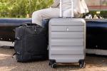 Aerolite 56x45x25cm British Airways Jet2 & easyJet Upgrade Maximum Allowance Large Lightweight 8 Wheel Carry On Hand Cabin Luggage Bag Suitcase 56x45x25 with TSA Approved Lock Charcoal Grey