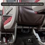 Aerolite Premium Ryanair 40x20x25cm Under Seat Cabin Bags Maximum Size Foldable Carry On Small Lightweight Holdall Bag Hand Cabin Luggage Flight Travel Duffle Bag 40x20x25 Black