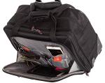 Aerolite Premium Padded Business Laptop Roller Case with 2 Wheels Approved for Ryanair Priority Boarding, Easyjet Plus, BA and More Airlines. Fits up to 15.6 Inch Laptops (Black)