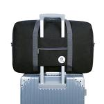 for Easyjet Large Cabin Bag 56x45x25 Foldable Travel Duffel Bag Holdall Tote Carry on Luggage Overnight for Women and Men 40L (Thick Series Black)