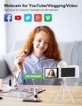 4K 72MP Autofocus Digital Camera for Vlogging YouTube & Photography, 18X Zoom Compact Camera with 64GB TF Card, 2.8" 270° Flip Screen, Webcam, Battery, for Teens Adults Beginners