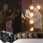 Digital Camera 4K 64MP Autofocus Vlogging Cameras with 32GB Card & Macro Function, 18X Digital Zoom Compact Camera with 2.8'' 180° Flip Screen & 2 Batteries for Teens Beginners Adults