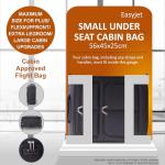Aerolite 56x45x25cm British Airways Jet2 & Easyjet Upgrade Maximum Allowance Large Lightweight 2 Wheel Carry On Hand Cabin Luggage Bag Suitcase 56x45x25 with TSA Approved Lock Black