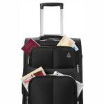 Aerolite 56x45x25cm British Airways Jet2 & Easyjet Upgrade Maximum Allowance Large Lightweight 2 Wheel Carry On Hand Cabin Luggage Bag Suitcase 56x45x25 with TSA Approved Lock Black