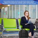 Aerolite 40x30x15 New and Improved 2023 British Airways, EasyJet, Virgin Atlantic, KLM Holdall, Cabin Luggage Under Seat Flight Bag, Black