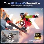 Digital Camera 4K for Photography Vlogging: 64MP Cameras for Video - 16X Zoom Photo Camera Gifts for Teens Ages 8-18 - 180°Flip Screen Compact Cámara - Point and Shoot Digital Cameras for Youtube