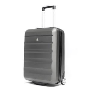 Aerolite 55x40x20cm Ryanair Priority Max 40L Lightweight Hard Shell Carry On Hand Cabin Luggage Travel Suitcase 55x40x20 with 2 Wheels & TSA Approved Lock (Charcoal Grey)