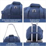Aerolite Easyjet 45x36x20 Maximum Size Carry On Holdall Travel Duffel Bag Cabin Luggage Lightweight Under Seat Flight Bag with 5 Year Warranty, (Navy)