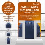 Aerolite Easyjet 45x36x20 Maximum Size Carry On Holdall Travel Duffel Bag Cabin Luggage Lightweight Under Seat Flight Bag with 5 Year Warranty, (Navy)