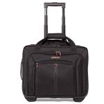 Aerolite Ryanair Priority Boarding, Easyjet Plus, BA, WizzPriority, Jet2 Approved Rolling Padded Laptop Case Bag 2 Wheels - Fits up to 15.6", Business Trolley Hand Cabin Luggage Case (Black x2)