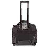 Aerolite Ryanair Priority Boarding, Easyjet Plus, BA, WizzPriority, Jet2 Approved Rolling Padded Laptop Case Bag 2 Wheels - Fits up to 15.6", Business Trolley Hand Cabin Luggage Case (Black x2)