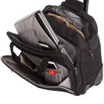 Aerolite Ryanair Priority Boarding, Easyjet Plus, BA, WizzPriority, Jet2 Approved Rolling Padded Laptop Case Bag 2 Wheels - Fits up to 15.6", Business Trolley Hand Cabin Luggage Case (Black x2)