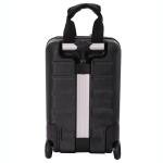 Aerolite 40x20x25cm Ryanair Under Seat Lightweight Hard Shell Carry On Hand Cabin Luggage Travel Suitcase Cabin Bags Underseat with 2 Wheels and TSA Approved Lock (Black)